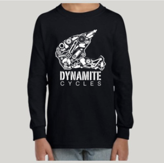 Dynamite Helmet Logo - Youth - Long Sleeve Tee